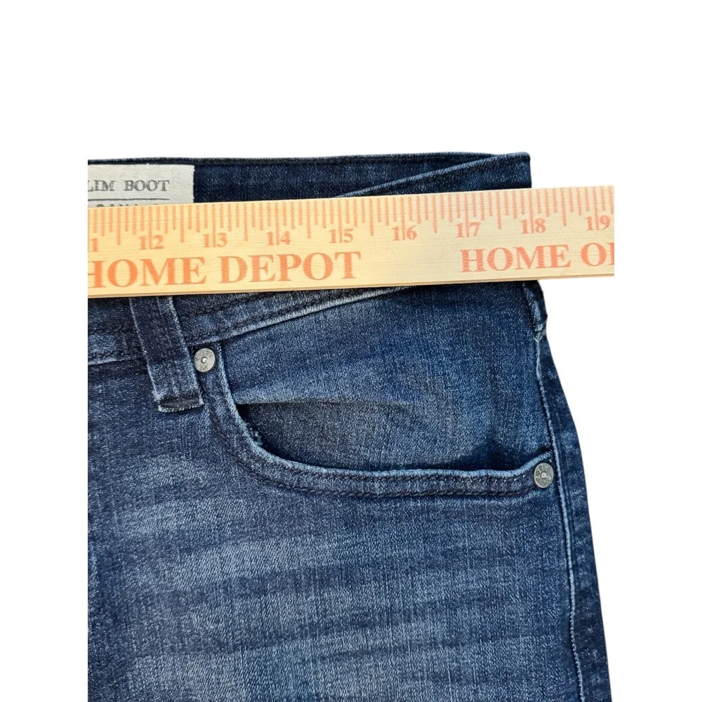 TK Axel‎ Men's Slim Boot Jeans Dark Wash W34 L32 Cotton Spandex Blend